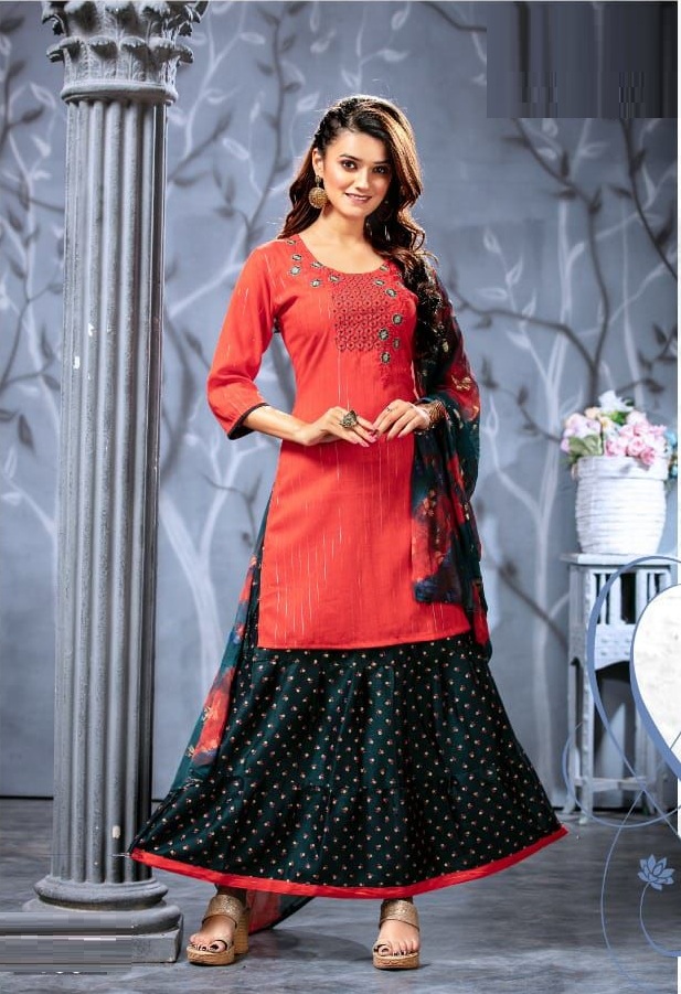 Kinti Malhar Fancy Ethnic Wear Designer Rayon Printed Designer Fancy Ready Made Collection